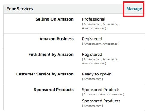 how to downgrade your amazon seller account step 2 image